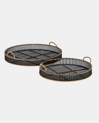 TRAY BAMBOO BLACK