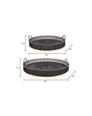 TRAY BAMBOO BLACK