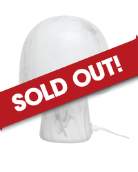 GLASS MUSHROOM TABLE LAMP