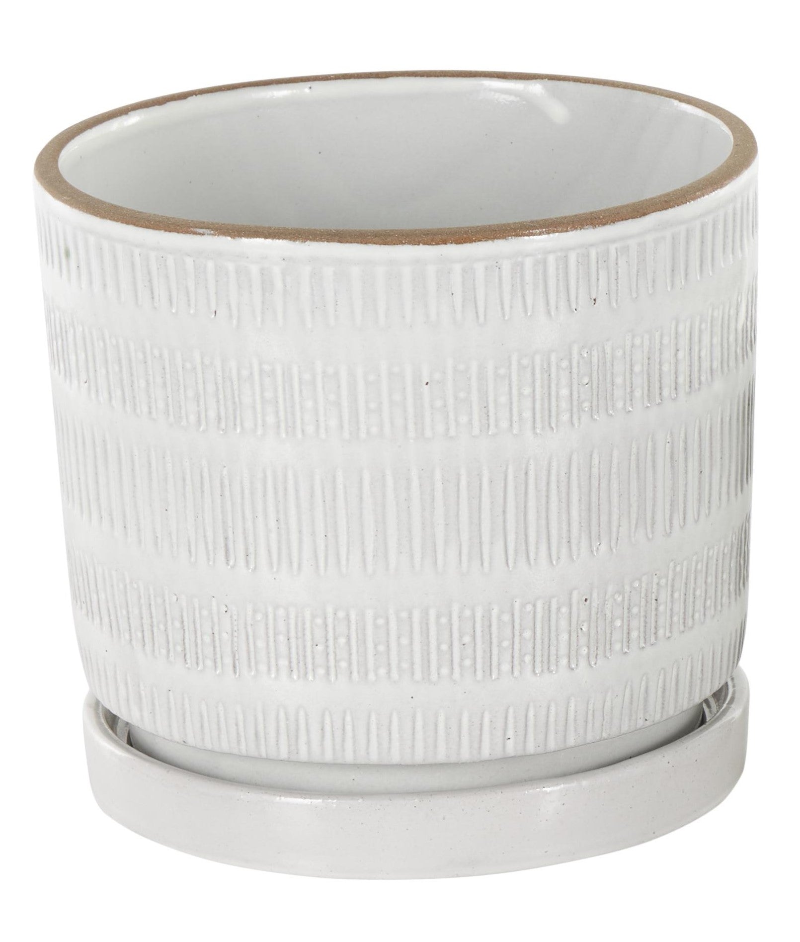 POT CERAMIC WHITE