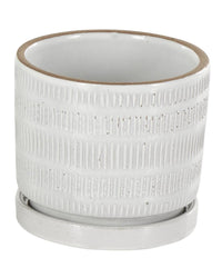 POT CERAMIC WHITE