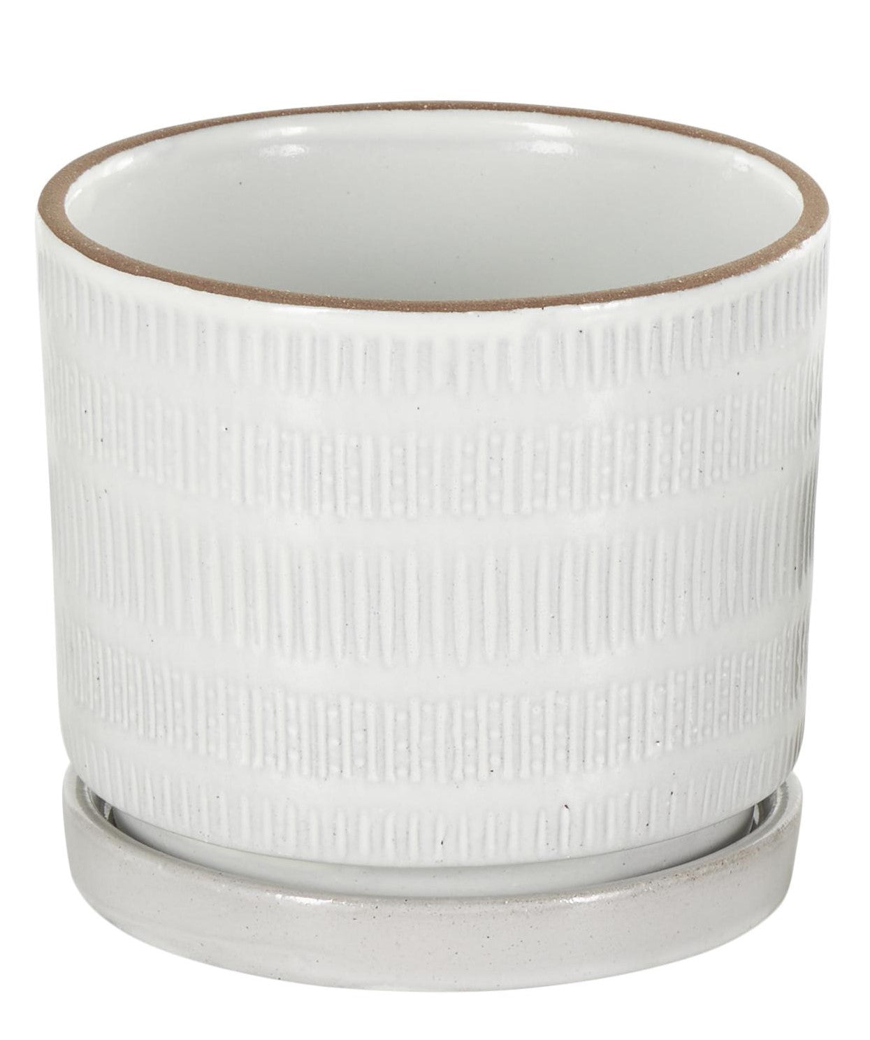 POT CERAMIC WHITE