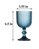 SET 6 COPAS RIBBED